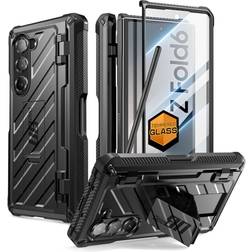 Supcase Fodral för Samsung Galaxy ZFold6 [UB Pro] 360 graders fullt hopfällbart fodral med integrerat skärmskydd och stötsäker stativ för Galaxy ZFold6 svart
